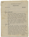 Moe Howard's 11p. Script From August 1953 for a ''Three Stooges Night Club Sketch'' Entitled ''Drag Out the Net'' -- For a Las Vegas Performance, With a Note to ''LOCALIZE'' -- Near Fine Condition